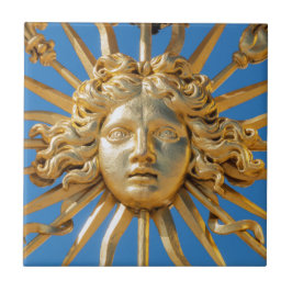 Azulejo De Cerâmica Rei Sol no portão Ouro do castelo de Versalhes