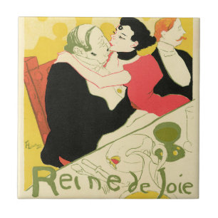 Azulejo De Cerâmica Reine de Joie Toulouse Lautrec