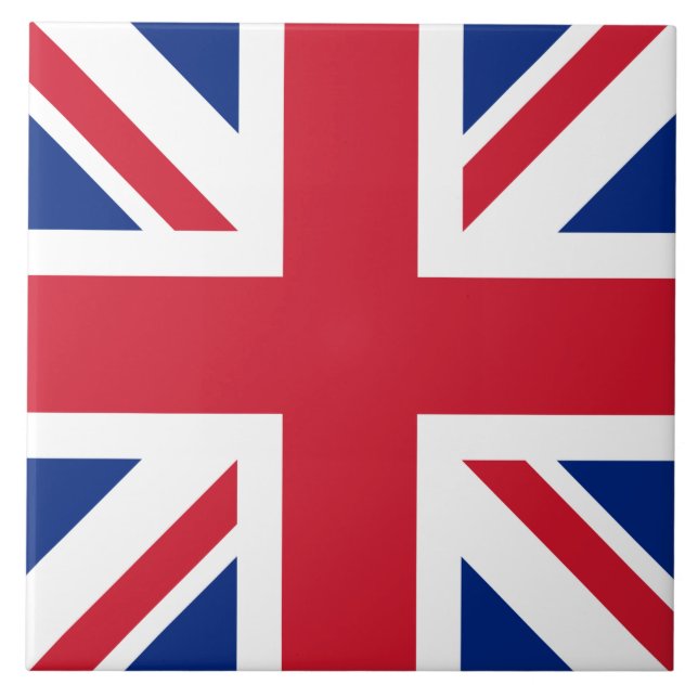 Azulejo De Cerâmica Reino Unido União Jack Flag das Colônias britânica (Frente)