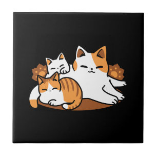 Azulejo De Cerâmica Relaxando a Arte de Gato - 'Dias de Furo de Lázaro