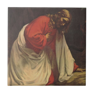 Azulejo De Cerâmica Religião Vintage Jardim Cristo de Jesus de Gethsem