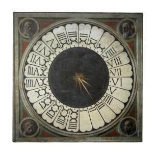 Azulejo De Cerâmica Relógio da Catedral de Florença por Paolo Uccello