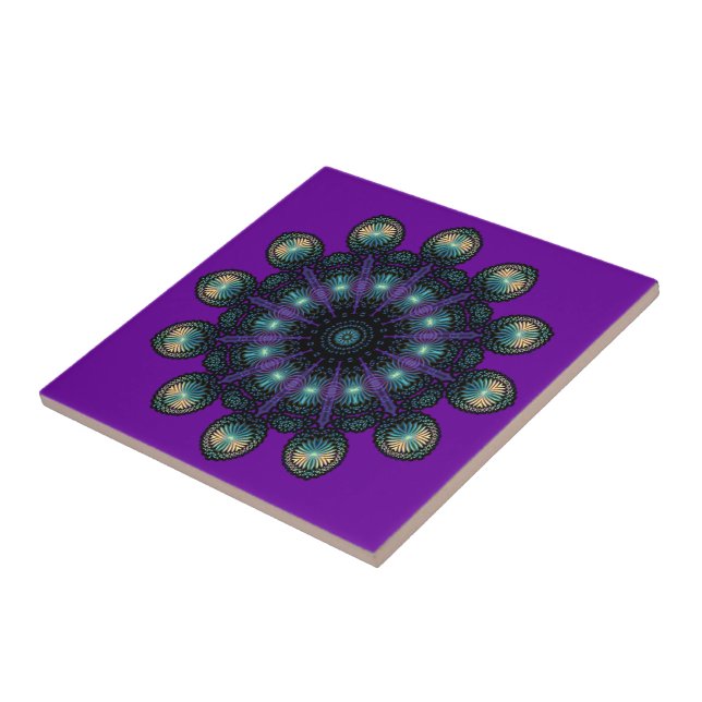 Azulejo De Cerâmica Relógios - Fractal Apophysis (Lateral)
