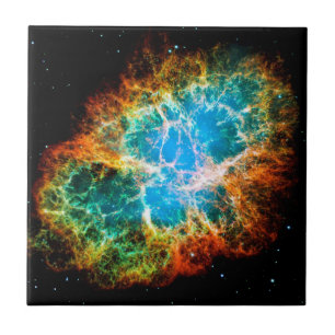 Azulejo De Cerâmica Remanescente da Supernova da Nebulosa do Caranguej