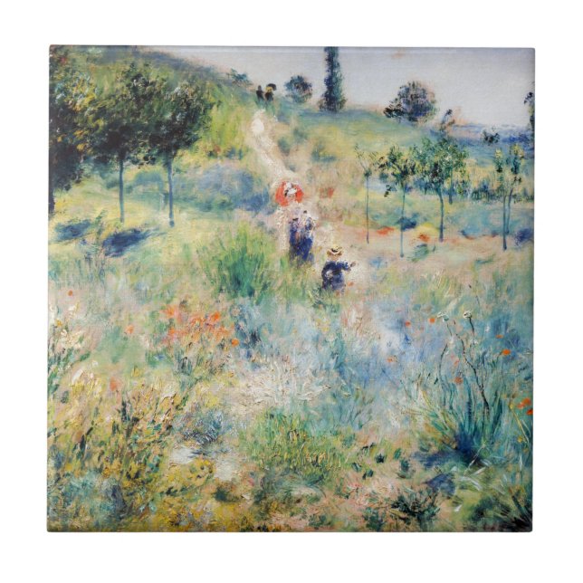Azulejo De Cerâmica Renoir - Caminho Que Lidera Através da Grama Alta (Frente)
