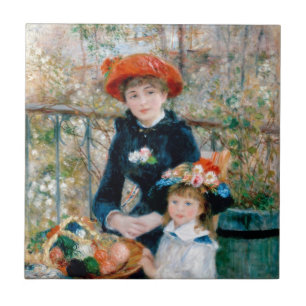 Azulejo De Cerâmica Renoir "duas irmãs (no terraço) "
