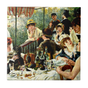 Azulejo De Cerâmica Renoir - Luncheon do Partido Barco- 1881