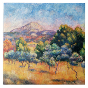 Azulejo De Cerâmica Renoir - Montagne Sainte-Victoire (Paysage) Metal
