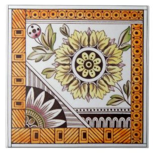 Azulejo De Cerâmica Repro Antiquado Vítimo Eastlake