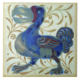 Azulejo De Cerâmica Repro Antiquico Raros De Morgan Dodo Bird