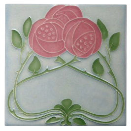 Azulejo De Cerâmica Repro Arte Nova Floral