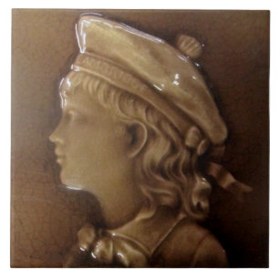 Azulejo De Cerâmica Repro Boy Antiquado Vitoriano Maiolica
