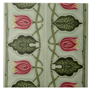 Azulejo De Cerâmica Repro German Art Nouveau Jugendstil Frieze Border