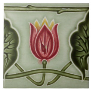 Azulejo De Cerâmica Repro German Art Nouveau Jugendstil Frieze Border
