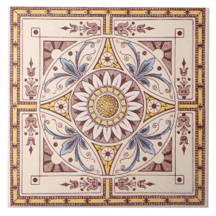 Azulejo De Cerâmica Repro Intricate Vitoriano — Transferware De Girass