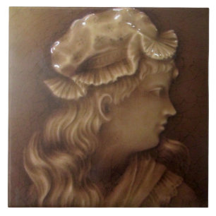Azulejo De Cerâmica Repro Repro, Retraente Majolica, Antiquado Vitoria
