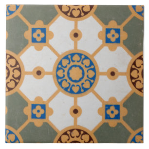 Azulejo De Cerâmica Repro Vintage Minton Inglês