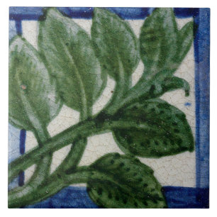 Azulejo De Cerâmica Repro Vintage Rosa Trellis Floral De Morgan azulej