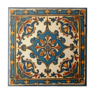Azulejo De Cerâmica Reprodução Colorida Iznik Persa Turca Pintada à Mã