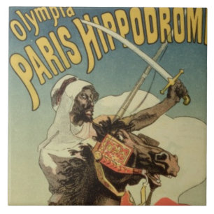 Azulejo De Cerâmica Reprodução de uma propaganda de poster 'um