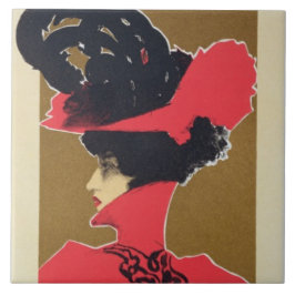 Azulejo De Cerâmica Reprodução de uma propaganda de poster 'Zlata