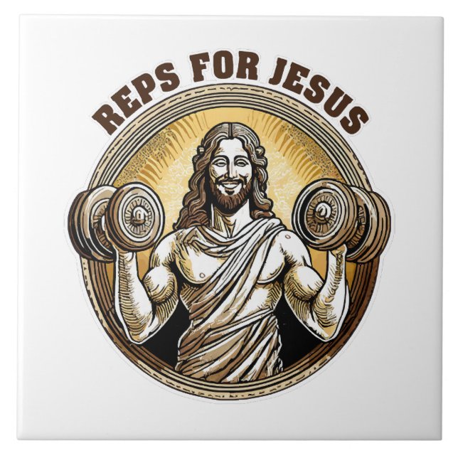 Azulejo De Cerâmica Reps para Jesus (Frente)