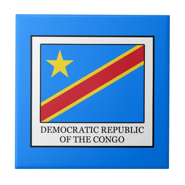 Azulejo De Cerâmica República Democrática do Congo (Frente)