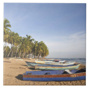 Azulejo De Cerâmica República Dominicana, Costa Norte, Nagua, Praia