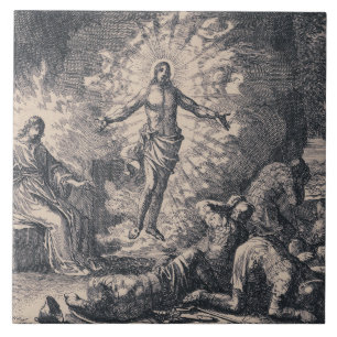 Azulejo De Cerâmica Ressurreição de Jesus Cristo por Jan Luyken