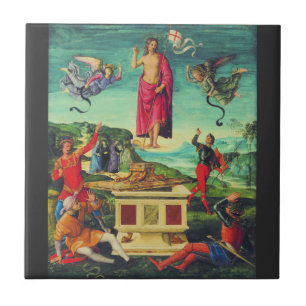Azulejo De Cerâmica Ressurreição de Jesus Cristo por Rafael