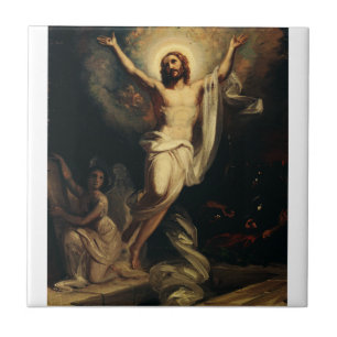 Azulejo De Cerâmica Ressurreição do Cristo por Robert Wilhelm Ekman