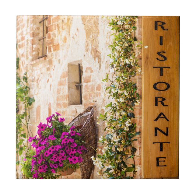 Azulejo De Cerâmica Restaurante italiano (Frente)