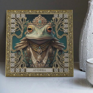 Azulejo De Cerâmica Retábulo de Arte Tribal Espírito Sapo Personalizáv