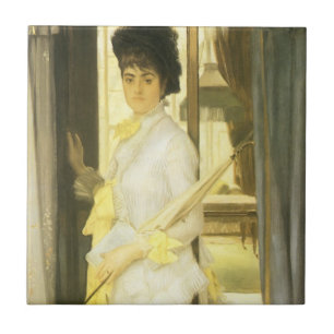 Azulejo De Cerâmica Retrato da Srta. Lloyd por Tissot, Retrato Antigo