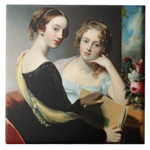 Azulejo De Cerâmica Retrato das irmãs de McEuen, depois de 1823