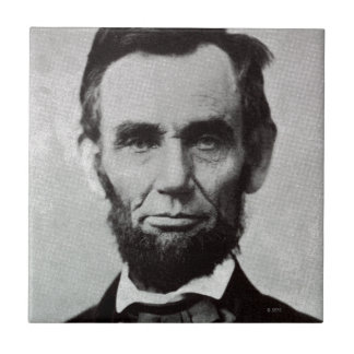 Azulejo De Cerâmica Retrato de Abe Lincoln 2