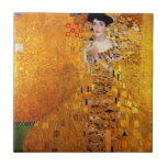 Azulejo De Cerâmica Retrato de Adele Bloch-Bauer de Gustav Klimt<br><div class="desc">Gustav Klimt - Retrato de Adele Bloch-Bauer 1907. Localização anterior desta pintura: anteriormente Österreichische Galerie no palácio de Belvedere, em Viena. Esta pintura foi vendida por $135 milhões para Ronald S. Lauder, em 2006, que trouxe para sua Neue Galerie em Nova Iorque. Naquela época, era a pintura mais cara já...</div>