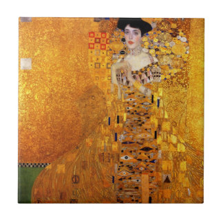 Azulejo De Cerâmica Retrato de Adele Bloch-Bauer de Gustav Klimt