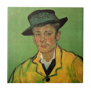 Azulejo De Cerâmica Retrato de Armand Roulin por Vincent van Gogh