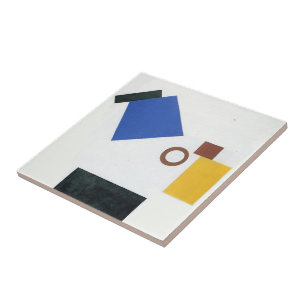 Azulejo De Cerâmica Retrato de auto bidimensional de Kazimir Malevich-