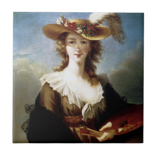 Azulejo De Cerâmica Retrato de auto do ~ de Elizabeth Vigee-Le Brun
