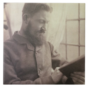 Azulejo De Cerâmica Retrato de George Bernard Shaw (1856-1950) como um