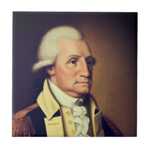 Azulejo De Cerâmica Retrato de George Washington (1790)