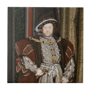 Azulejo De Cerâmica Retrato de Henrique VIII (Hans Holbein, o Jovem)