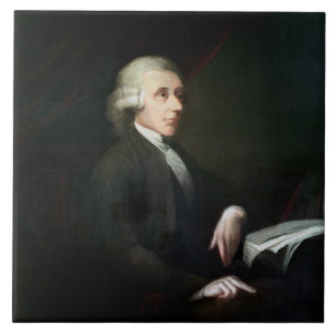 Azulejo De Cerâmica Retrato de Joseph Priestley (1733-1804) (óleo em 