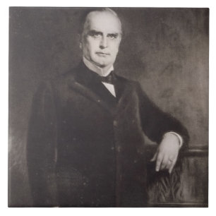 Azulejo De Cerâmica Retrato de William McKinley (litho)