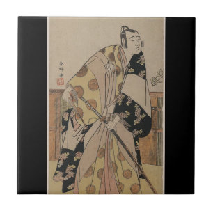 Azulejo De Cerâmica Retrato detalhado de um samurai cerca dos 1700s