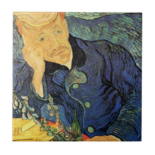 Azulejo De Cerâmica Retrato do Dr. Gachet por Vincent van Gogh