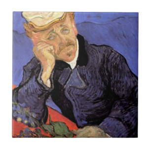 Azulejo De Cerâmica Retrato do Dr. Gachet por Vincent van Gogh