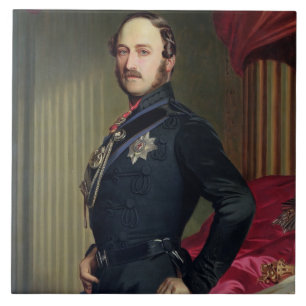 Azulejo De Cerâmica Retrato do príncipe Albert (1819-61) 1859 (óleo 